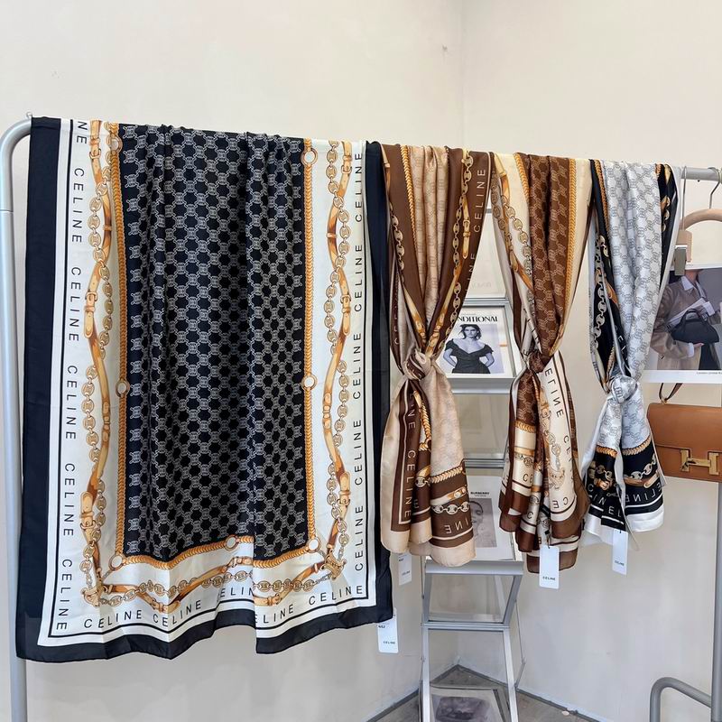 Celine silk scarf 90-180cm E01